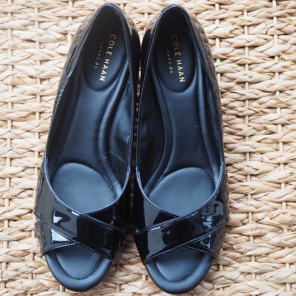 Cole Haan Open Toe Wedge